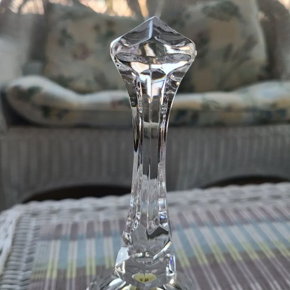 Hillock Vintage 24% Lead Crystal Hand Bell European Collection Germany 8
